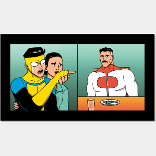 Son yelling at father Posters and Art
